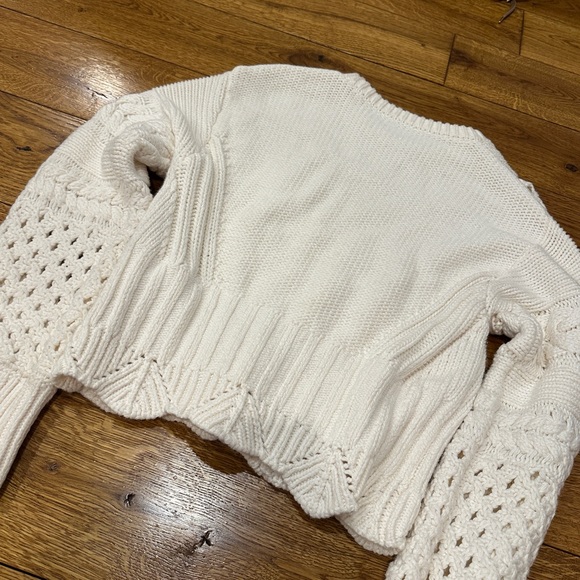 & Other Stories Ivory Cable Knit Sweater - Picture 9 of 11